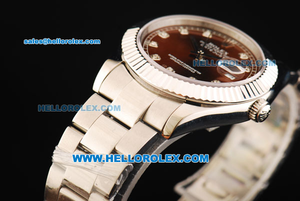 Rolex Datejust II Oyster Perpetual Automatic Movement Steel Case with Diamond Markers and Stainless Steel Strap - Click Image to Close